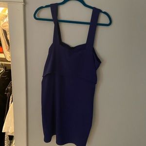 Bloomingdales Aqua block layer dress